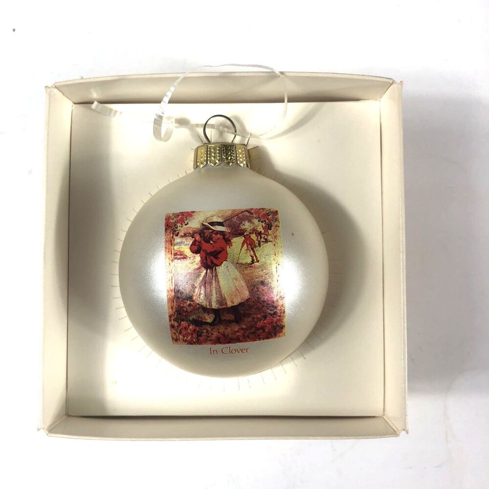 RARE Vintage Golf Christmas Ornament "In Clover" Old Golf Shop Collection